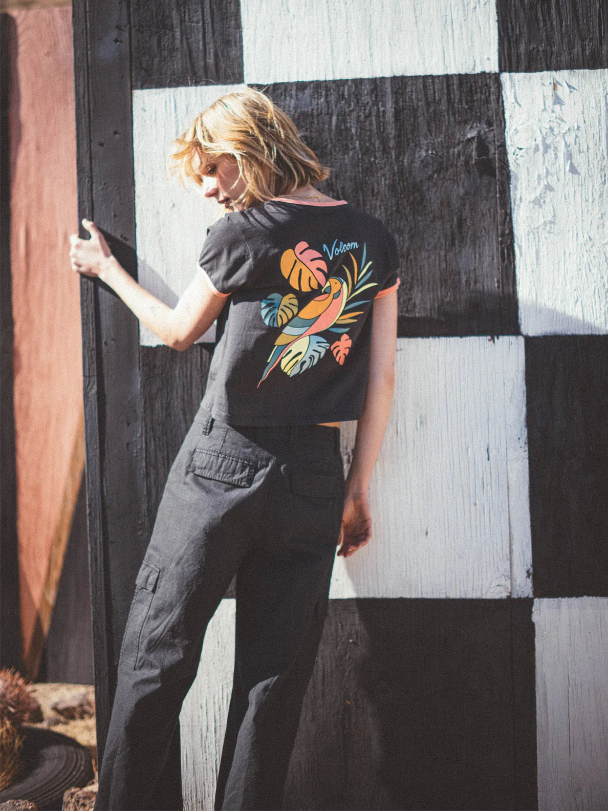 Camiseta Chica Volcom Maybe Baby - Black