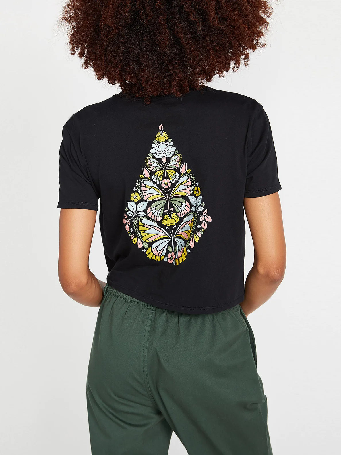 Volcom Pocket Dial Tee Black Girl's T-Shirt