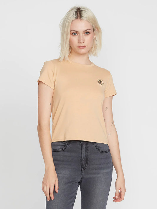 Camiseta Chica Volcom Have a Clue Hazelnut
