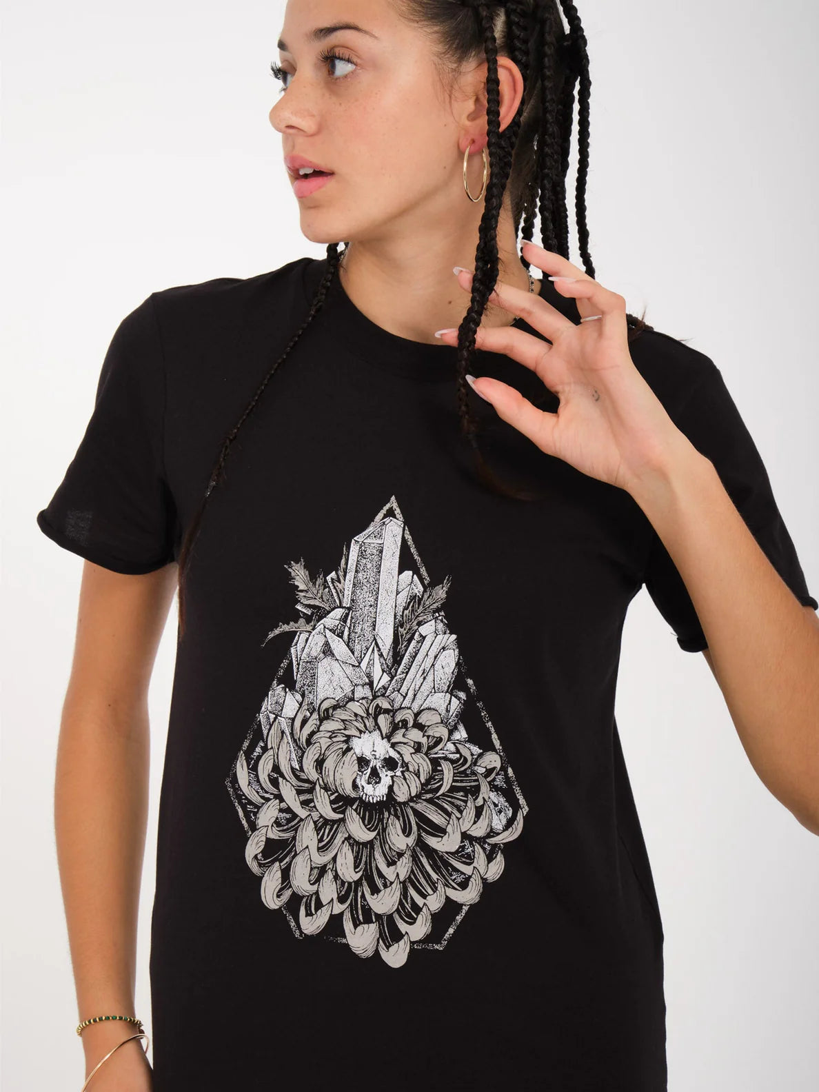 Volcom Radical Daze Mädchen T-Shirt – Schwarz