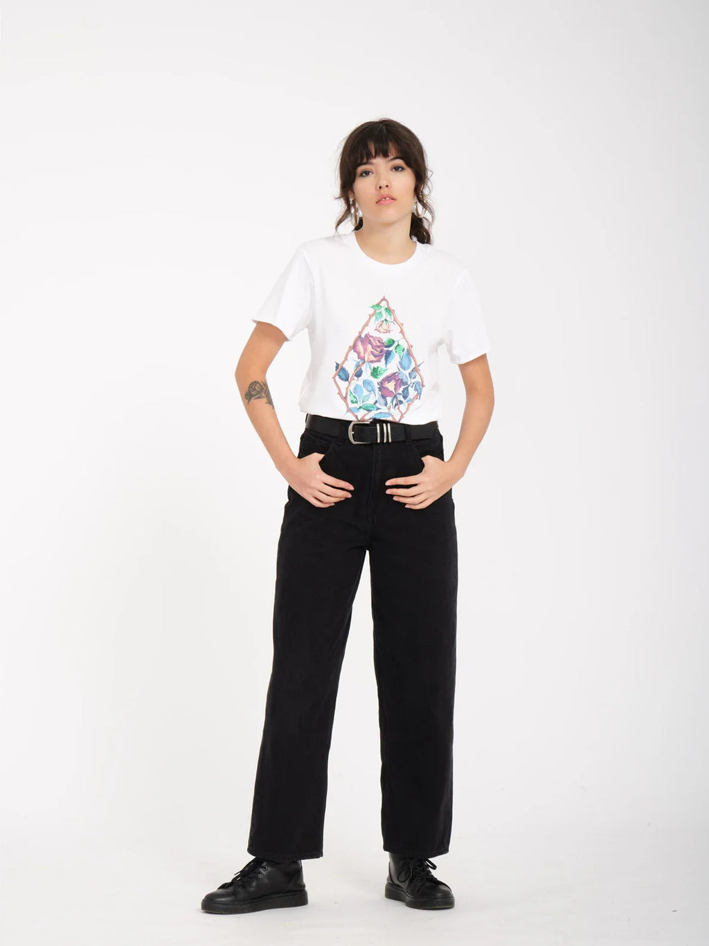 Volcom Radical Daze Girl's T-Shirt - White