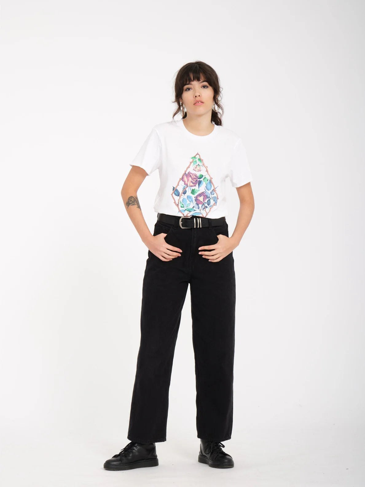 Volcom Radical Daze Girl's T-Shirt - White