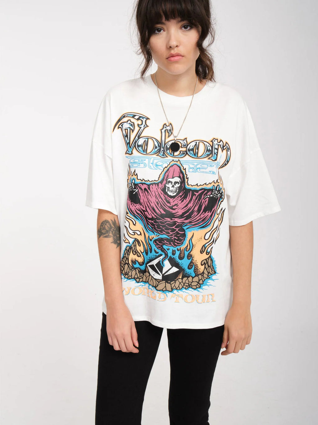 Camiseta Chica Volcom VolTrip - Star White
