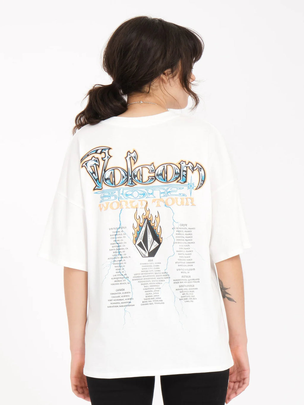 Camiseta Chica Volcom VolTrip - Star White