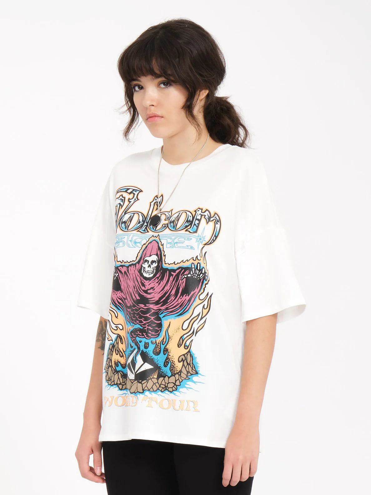 Camiseta Chica Volcom VolTrip - Star White | Camisetas manga corta de mujer | Volcom Shop | surfdevils.com
