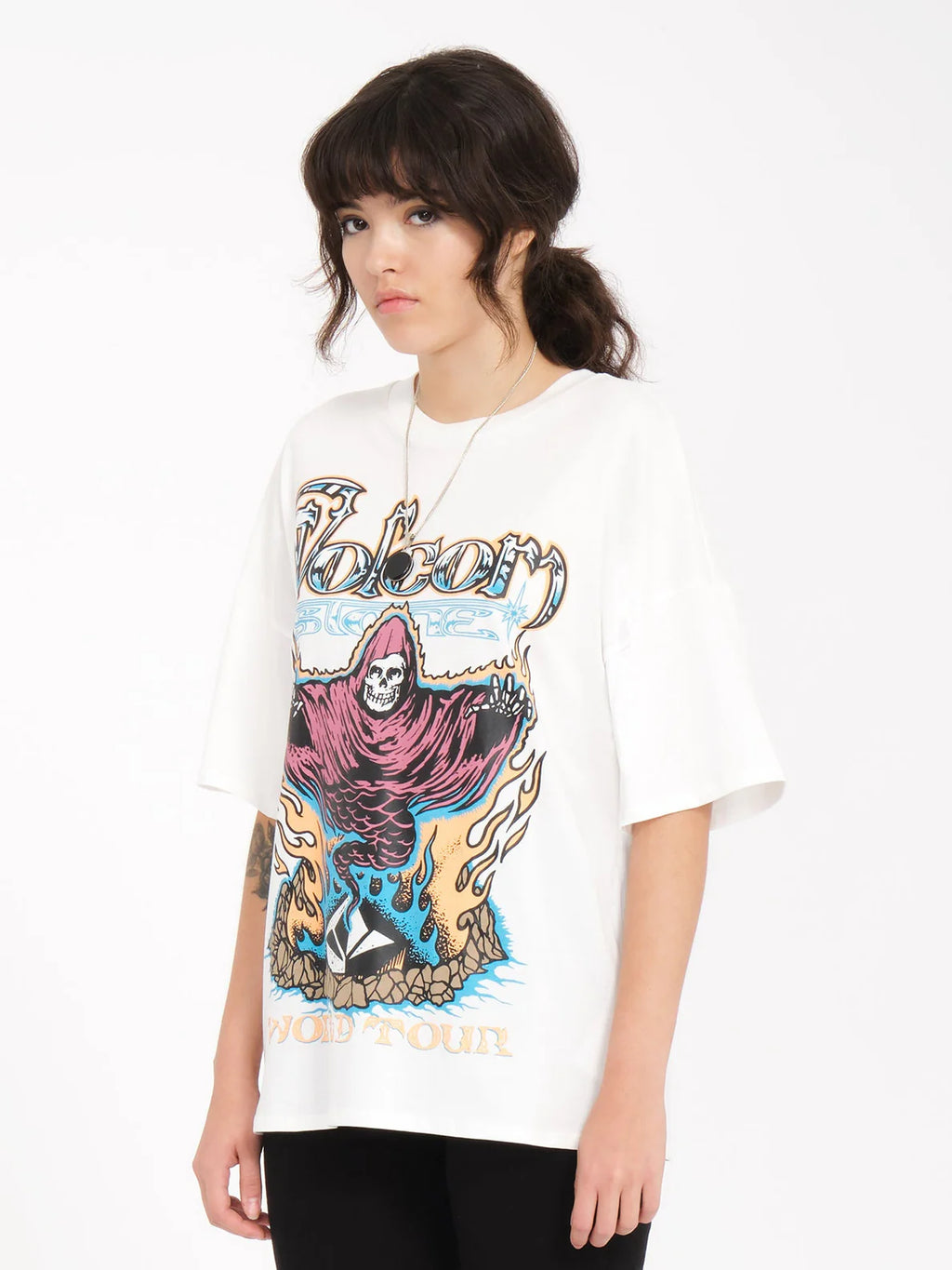 Camiseta Chica Volcom VolTrip - Star White