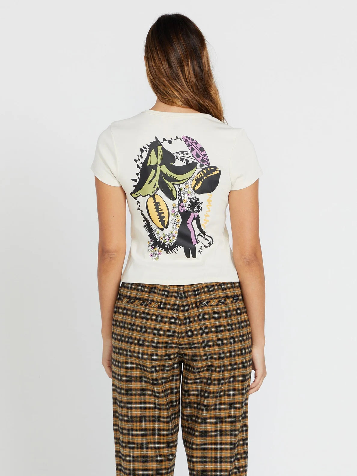 Volcom Dede Baby Tee Girl's T-Shirt - Cloud