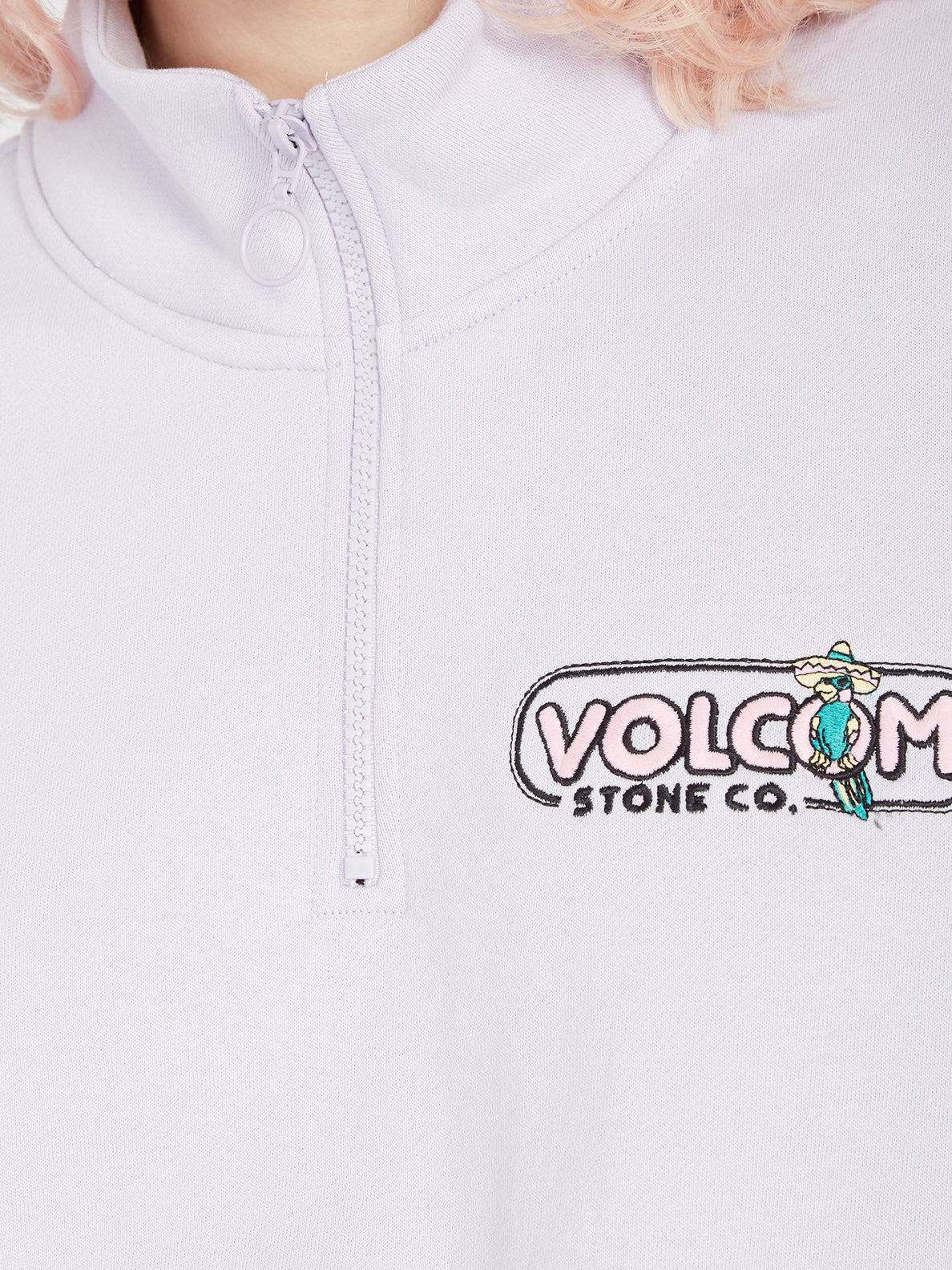 Sudadera Volcom Overtheenker Mock Neck - Light Orchid