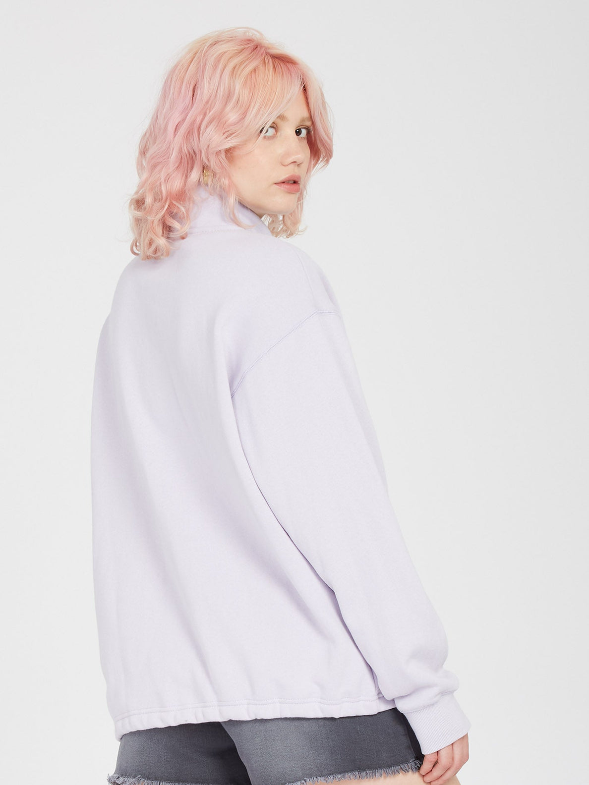 Sudadera Volcom Overtheenker Mock Neck - Light Orchid