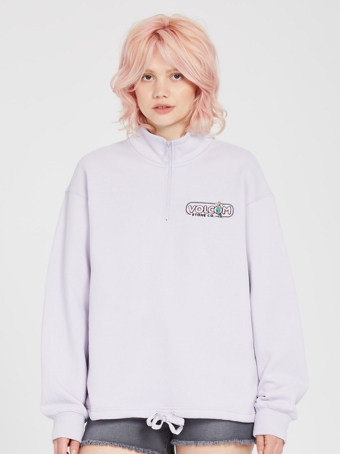 Sweat à col montant Volcom Overtheenker - Light Orchid