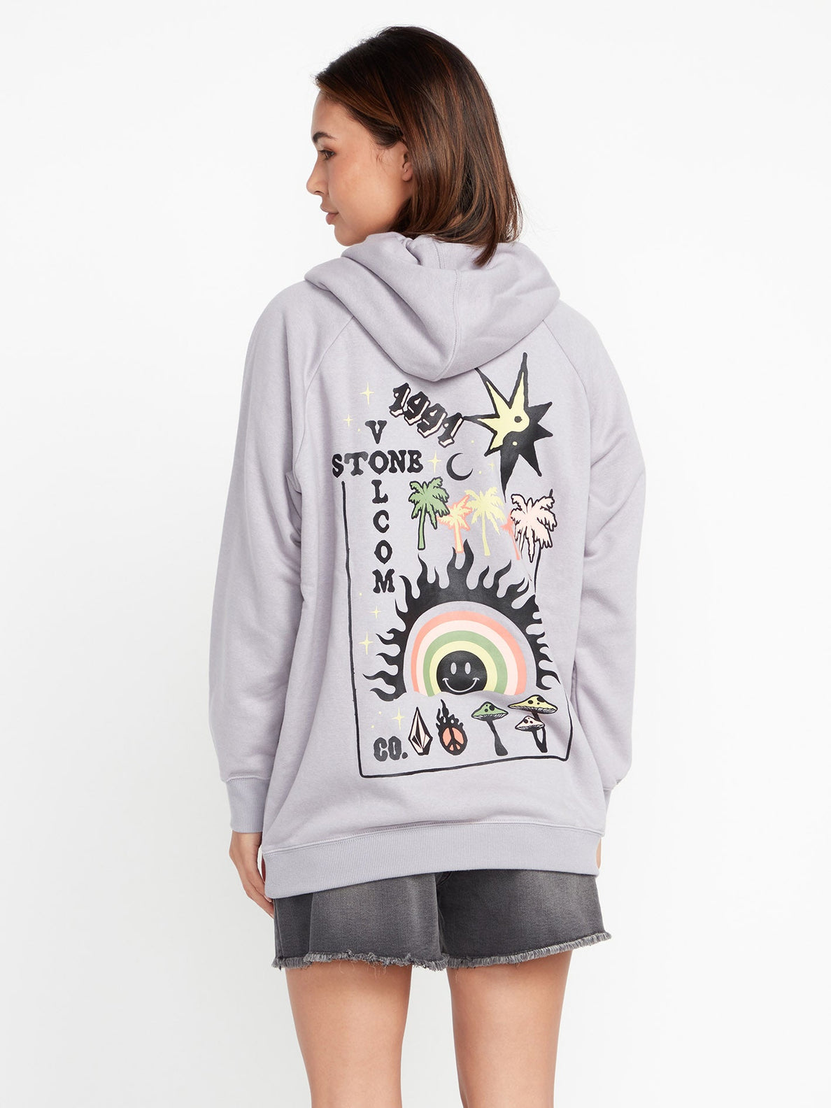 Volcom Truly Stoked Hoodie - Moonbean