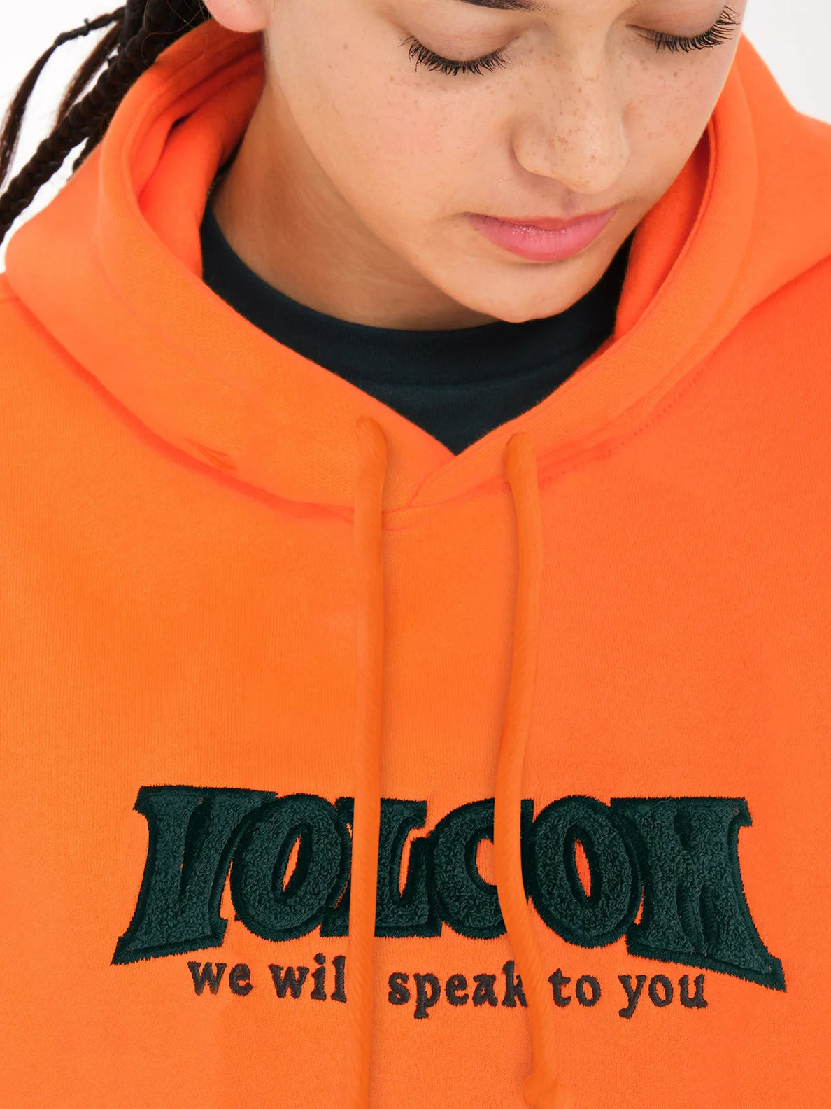 Volcom Tripstone Girl's Hoodie - Carrot