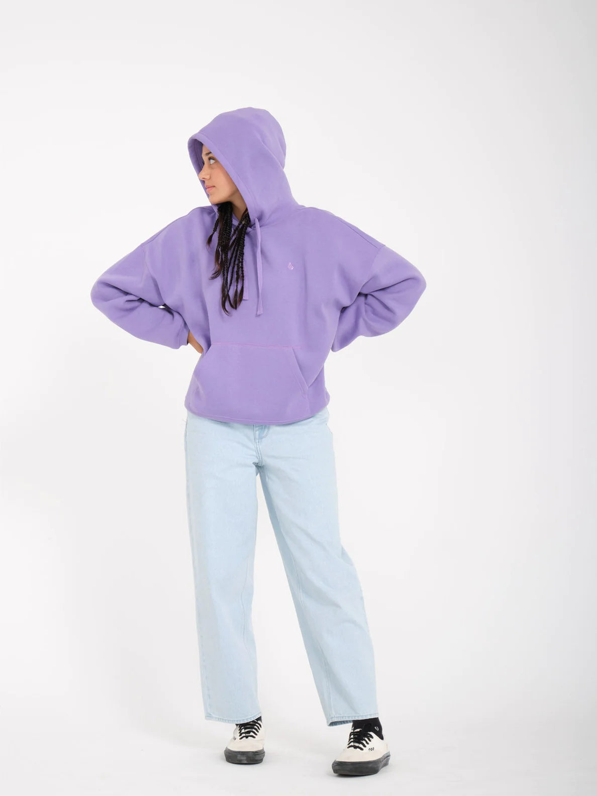 Volcom Women's Stone Heart II Hoodie - Paisley Purple