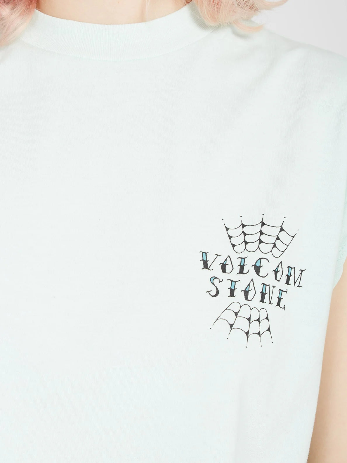 Camiseta sin mangas Chica Volcom Volnex - Pale Aqua | Camisetas manga corta de mujer | Volcom Shop | surfdevils.com