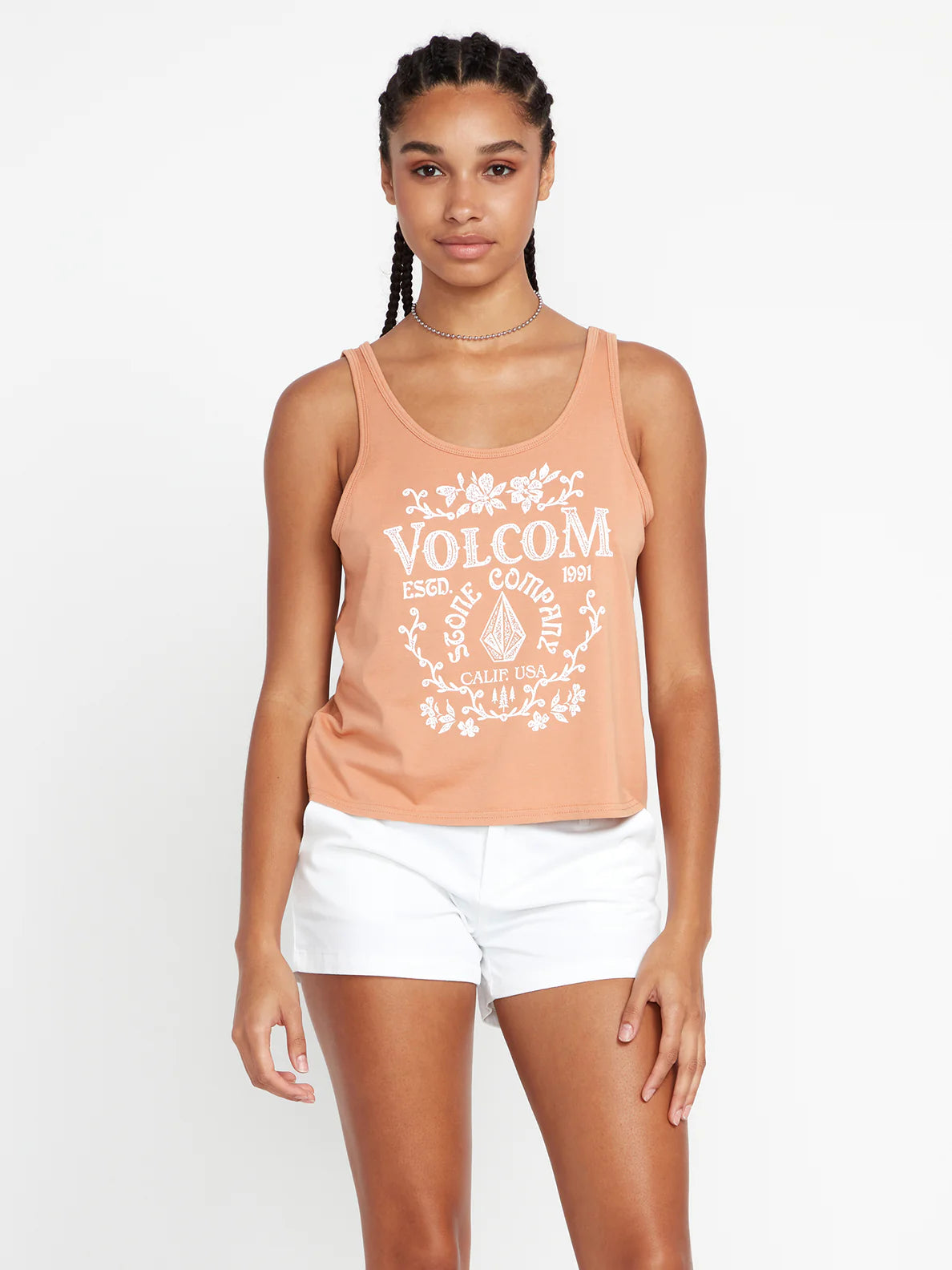 Volcom To The Bank Tank Girl's Tank Top - Clay