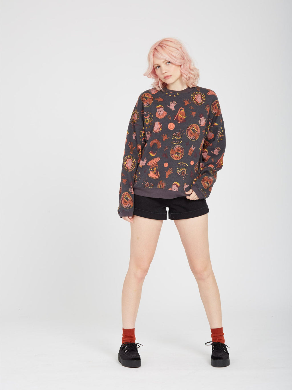 Felpa girocollo Connected Minds - Nera