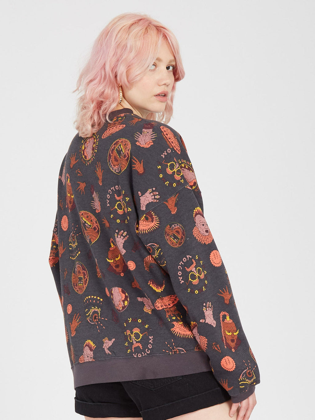 Felpa girocollo Connected Minds - Nera