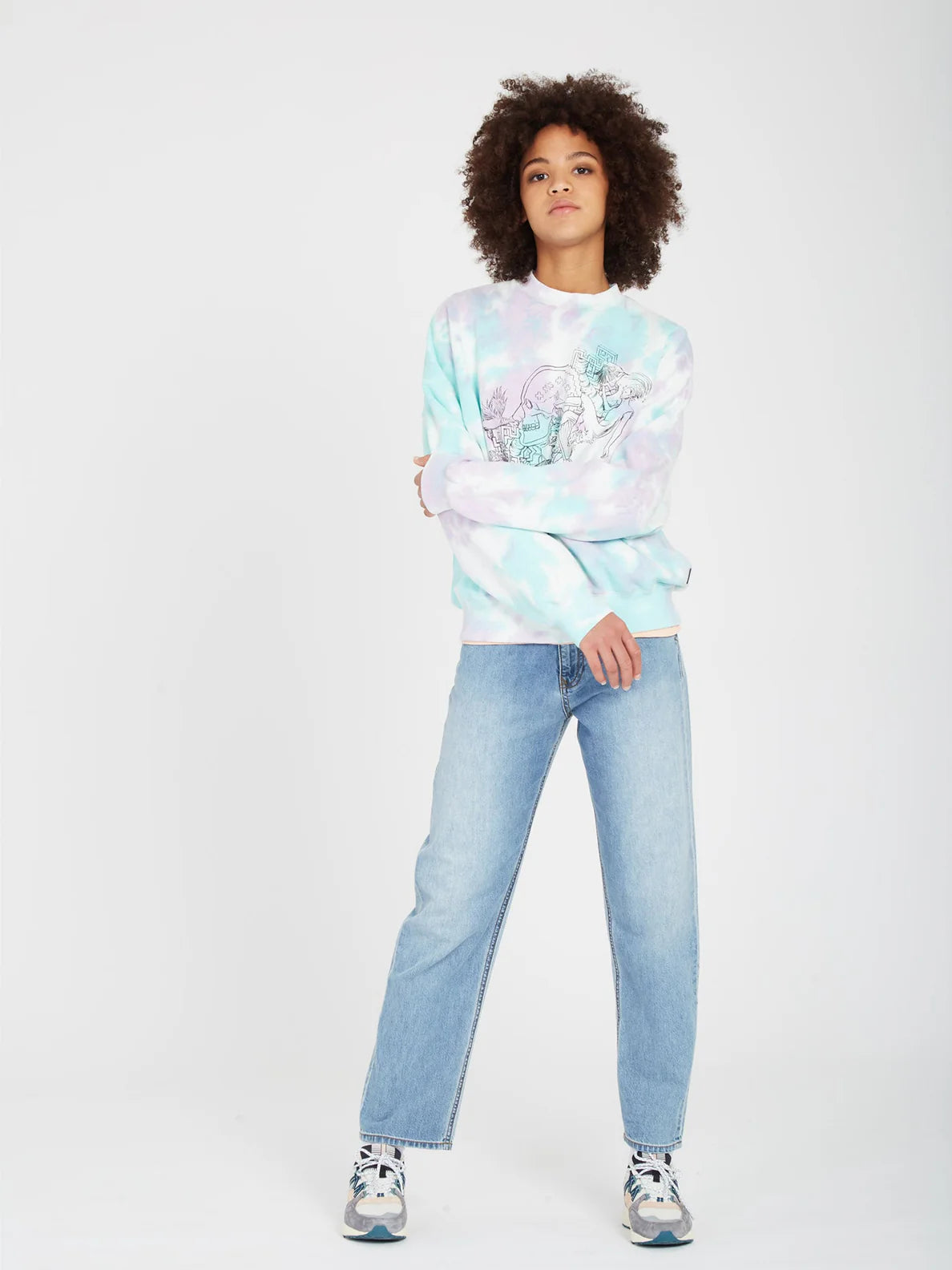 Sweat-shirt pour Filles Volcom Fa Ed Merlin Murray - Multi