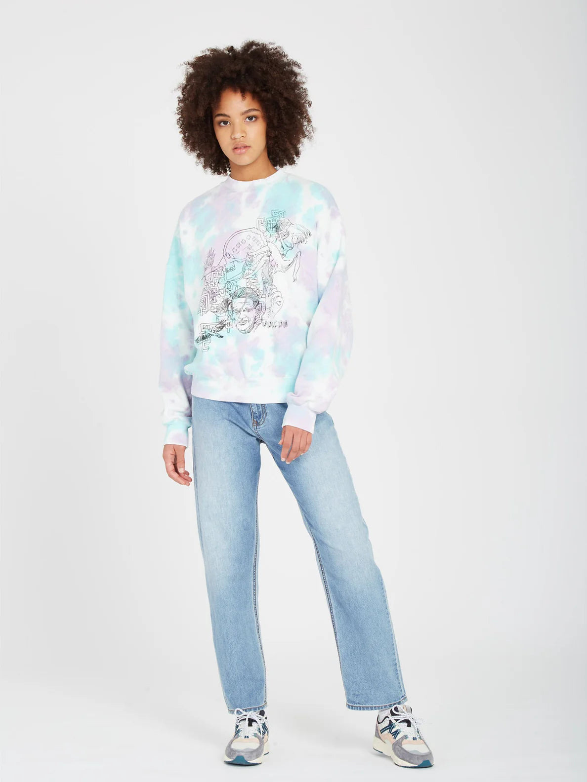 Sweat-shirt pour Filles Volcom Fa Ed Merlin Murray - Multi