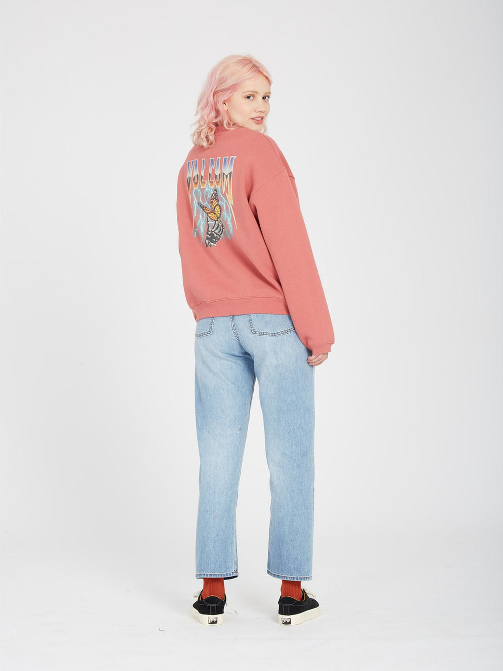 Lookeeing for crew sweatshirt - Rosewood