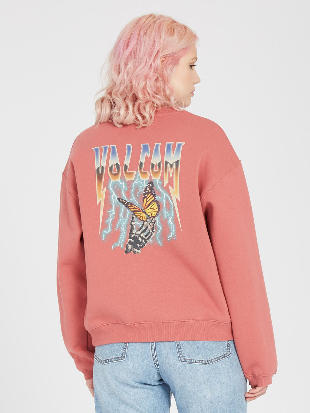 Lookeeing for crew sweatshirt - Rosewood