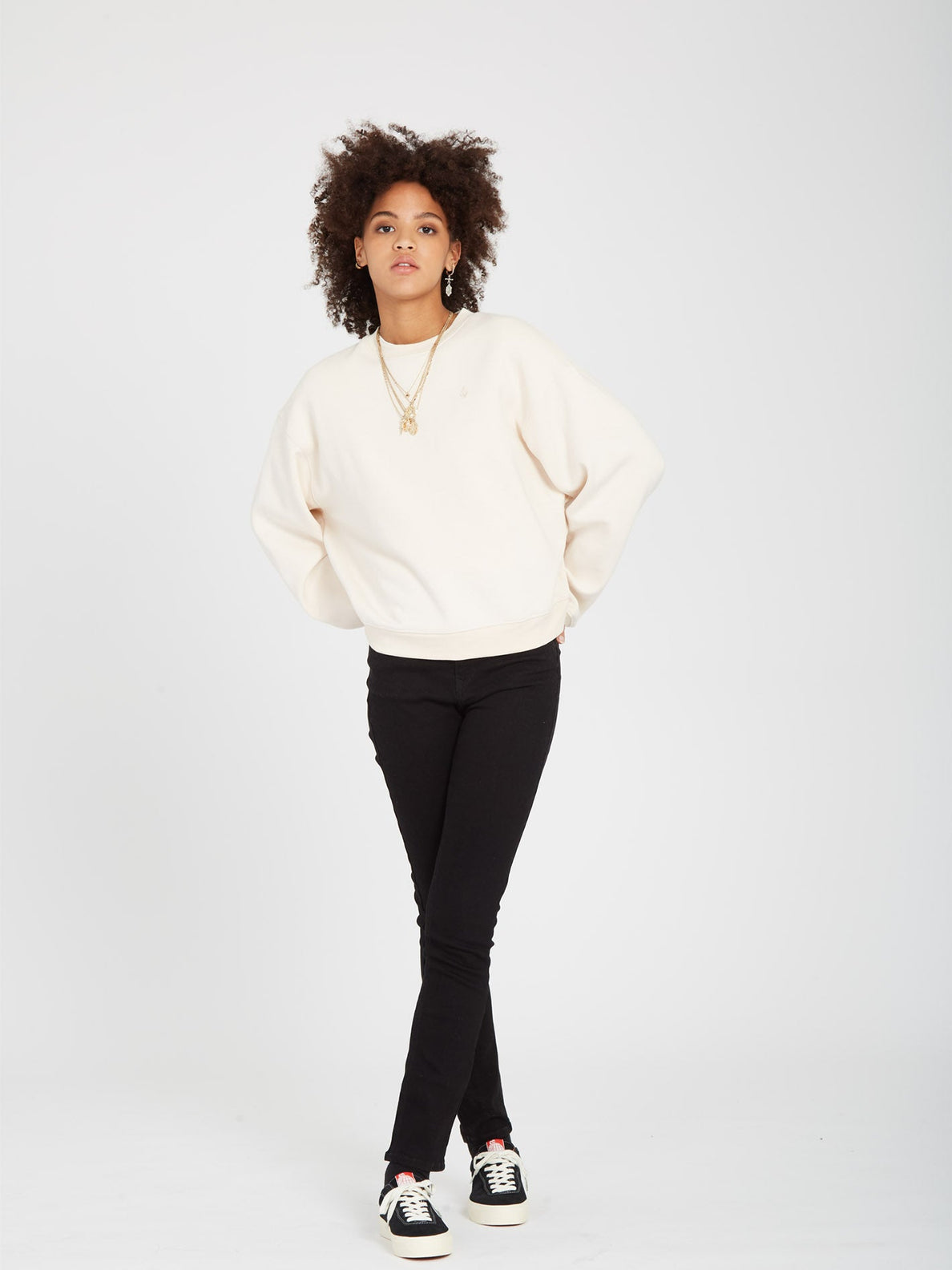 Stone Heart II Crew-Sweatshirt – Sand