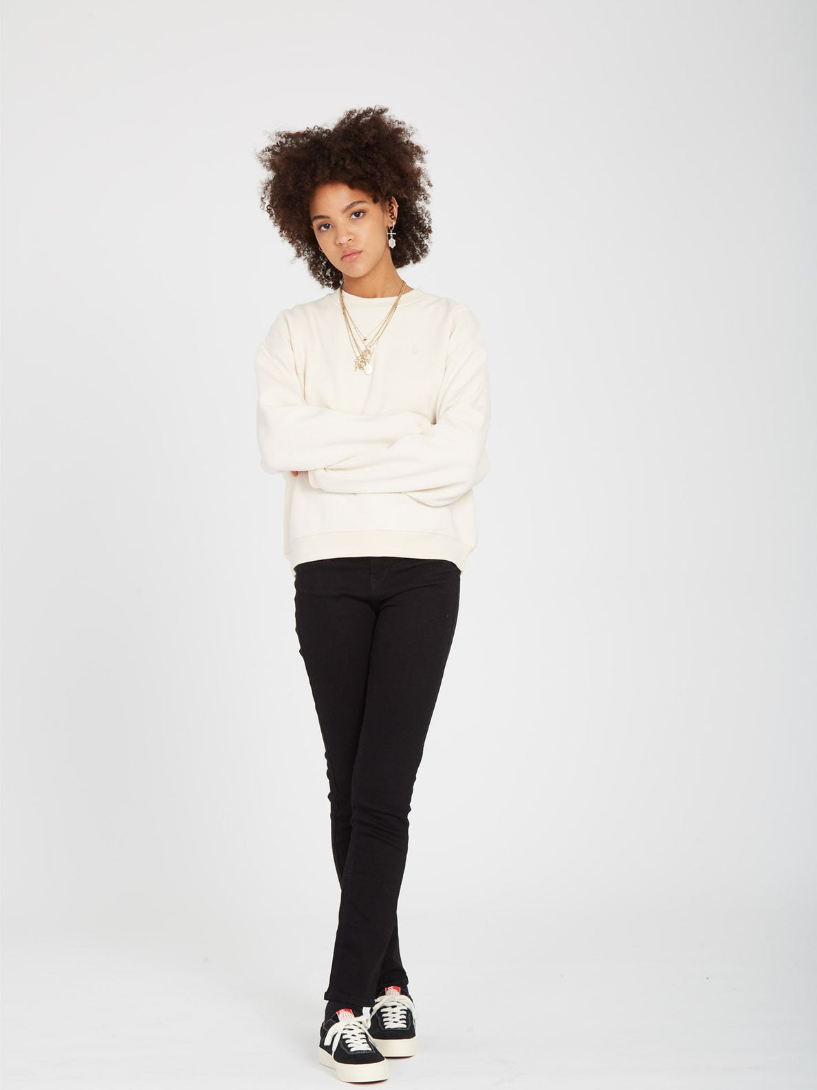Stone Heart II Crew-Sweatshirt – Sand