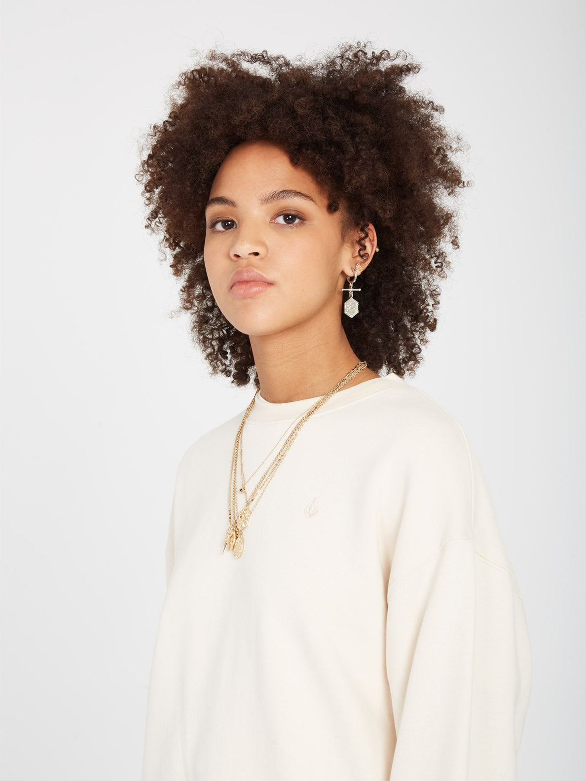 Stone Heart II Crew-Sweatshirt – Sand