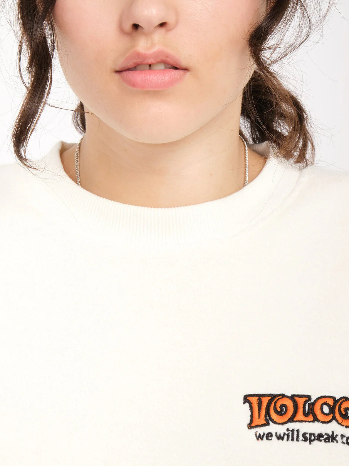 Volcom Too Doo Girl's Sweatshirt - Cloud | Collection_Zalando | Volcom Shop | surfdevils.com