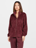 Sudadera con cremallera Pheelin Phuzzy - Burgundy