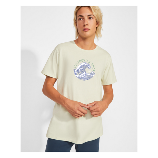 Srfdvls Katsushika Marinegrünes T-Shirt