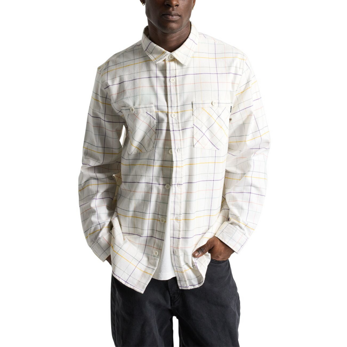 Burton Burton Favorite Flannel LS camisas hombre | Stout White Windowpane