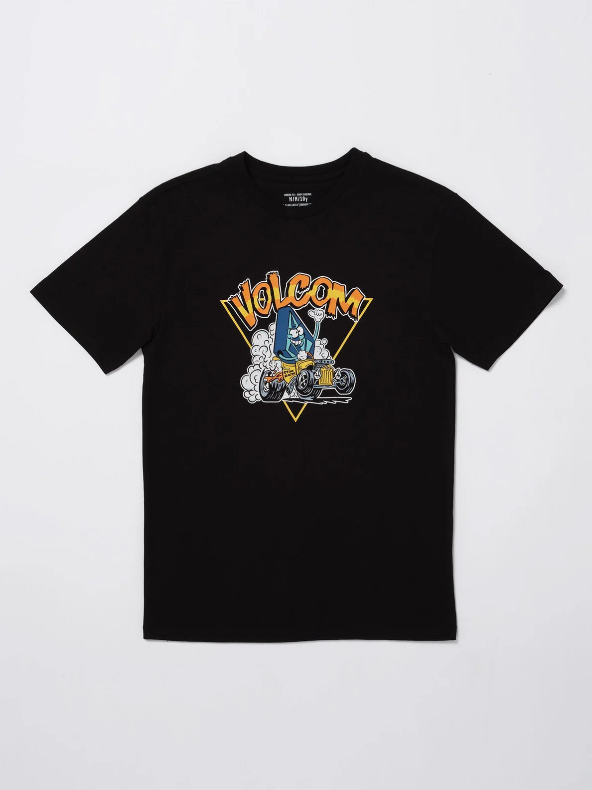 Camiseta infantil Volcom Hot Rodder - preta