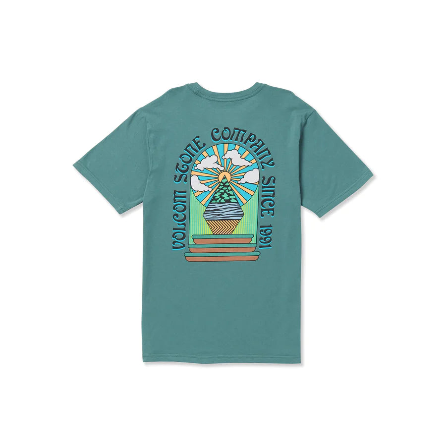 Volcom Skystone Kids T-Shirt - Service Blue