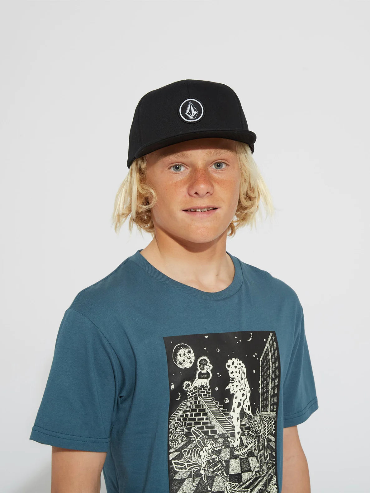 Volcom Stone Enchantment Kinder T-Shirt – Cruzer Blue
