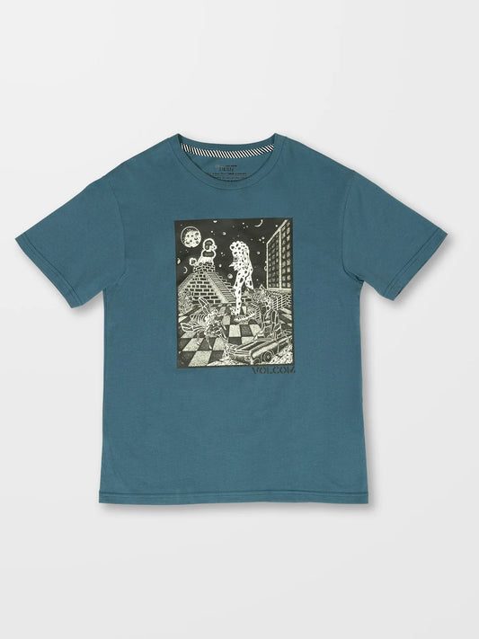 T-shirt per bambini Volcom Stone Enchantment - Blu Cruzer