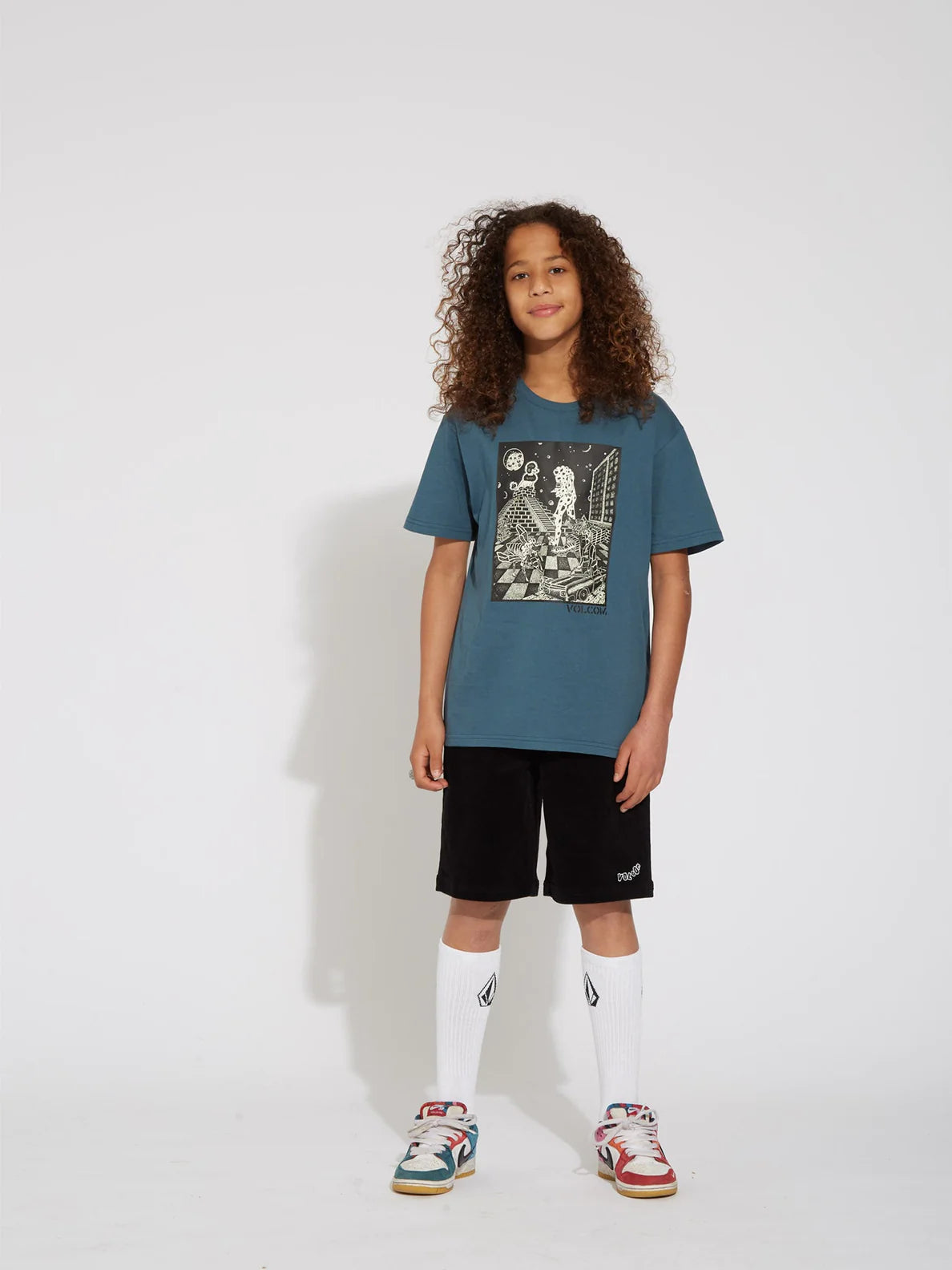 Volcom Stone Enchantment Kinder T-Shirt – Cruzer Blue