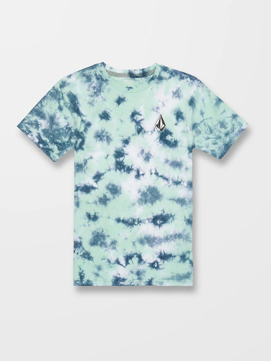 Volcom Iconic Stone Dye Kinder T-Shirt - Temple Teal