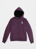 Sudadera con capucha niño Iconic Stone Lined - Mulberry