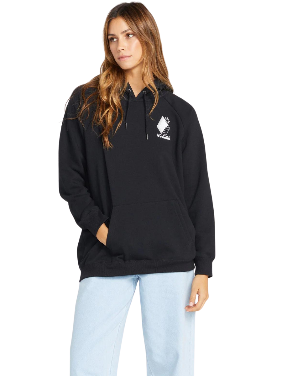 Sudadera Volcom Trully Stoked - Black | Best selling products | Stock Roba | Sudaderas de mujer | Volcom Shop | surfdevils.com
