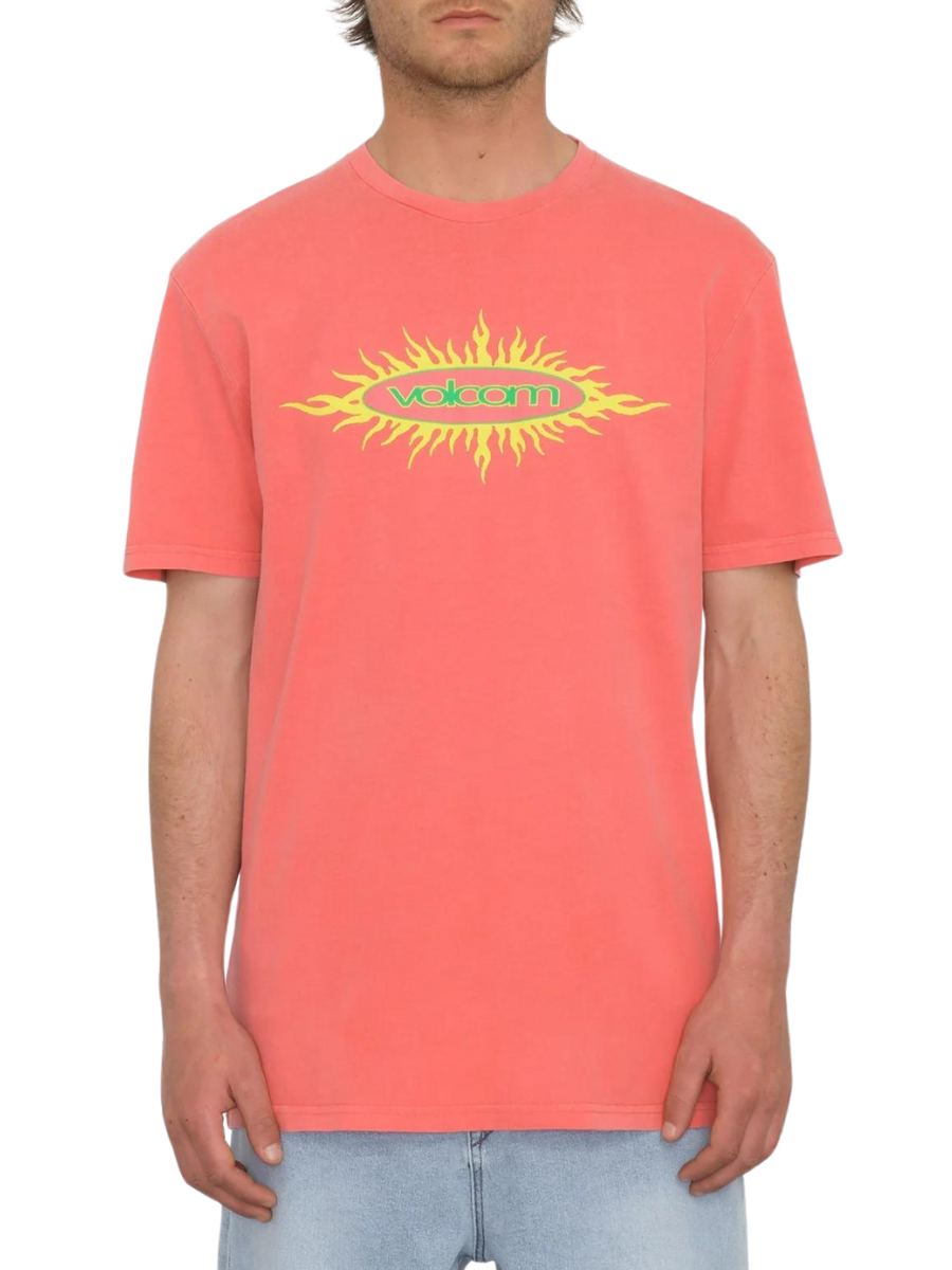 Volcom Nu Sun Pw T-shirt - Washed Ruby | Best selling products | surfdevils.com