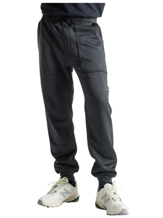 Pantalones con goma de Hombre | Pantalon Burton Oak Fleece Pants True Black Heather