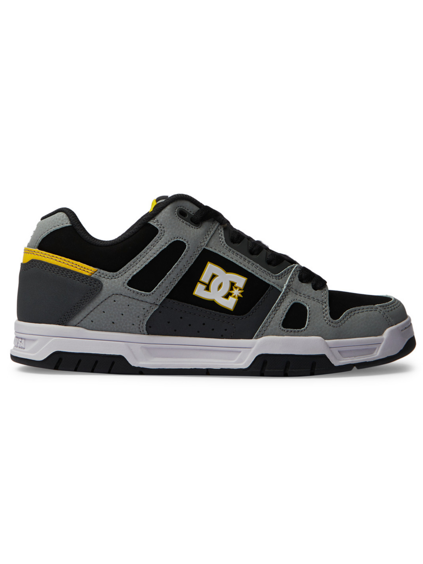 Dc Shoes Stag-Grey/Yellow Skate Shoes