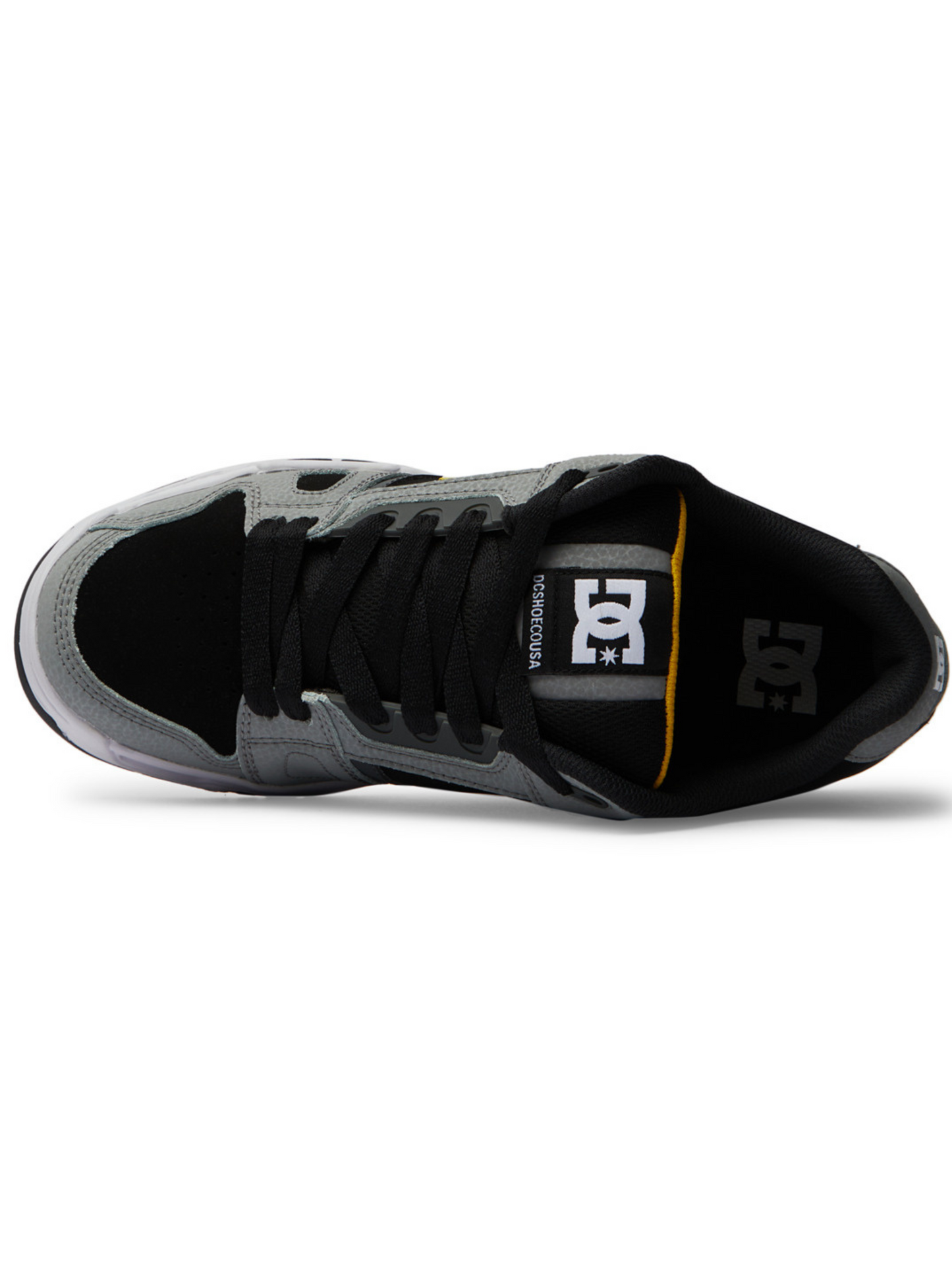 Dc Shoes Stag-Grey/Yellow Skate Shoes