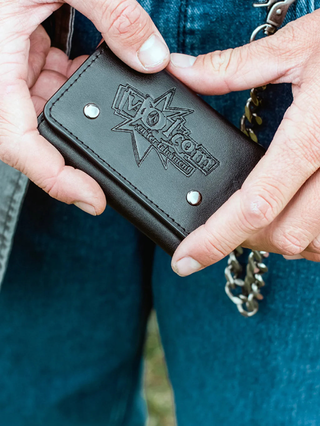 Volcom V Ent Leather Wallet - Black