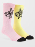 Calcetin Volcom V Ent Sock Premium Reef Pink