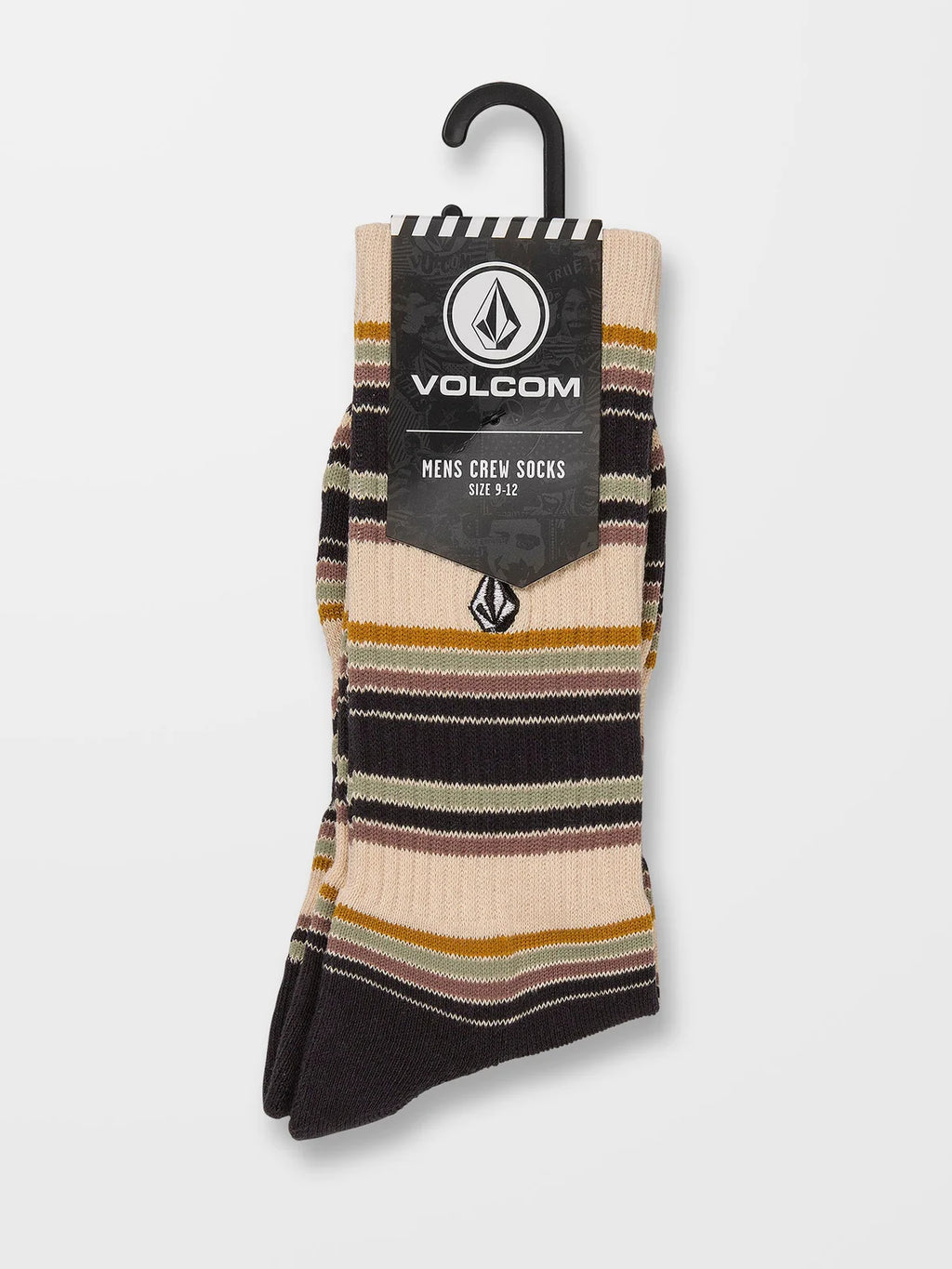 Volcom Stripes Socken – Seegrasgrün
