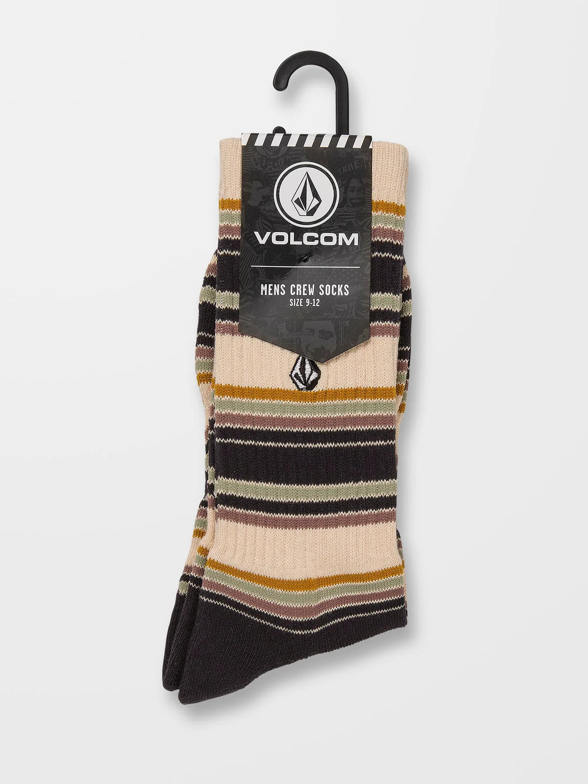 Volcom Stripes Socken – Seegrasgrün