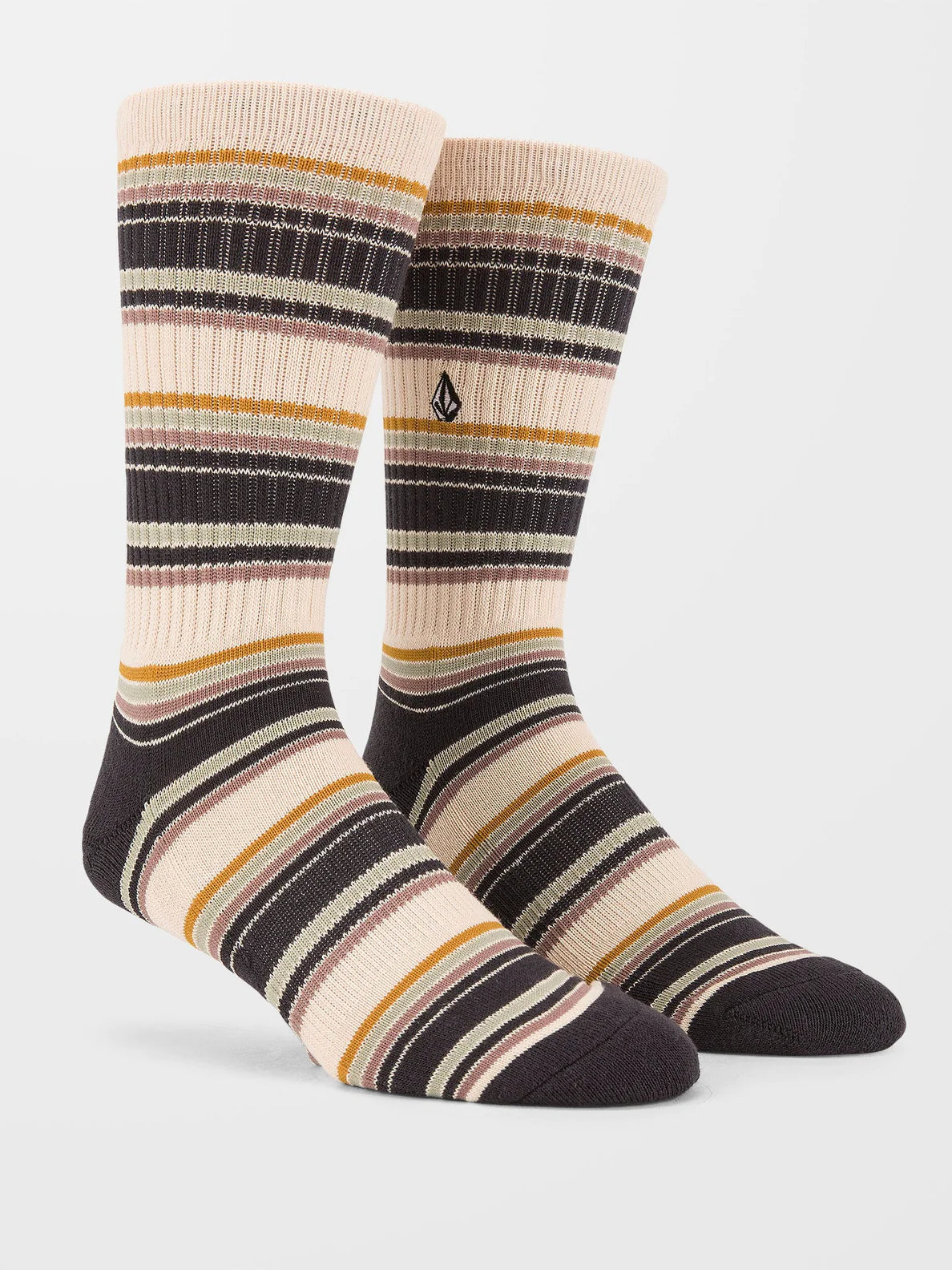 Volcom Stripes Socken – Seegrasgrün