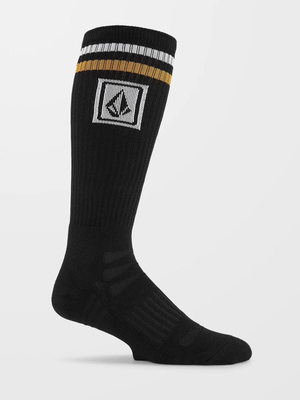 Volcom High Stripe Ramp Stone Skate Socks - Black